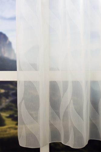 9,7 M - 6801/300-102 ekrü beszőtt voile